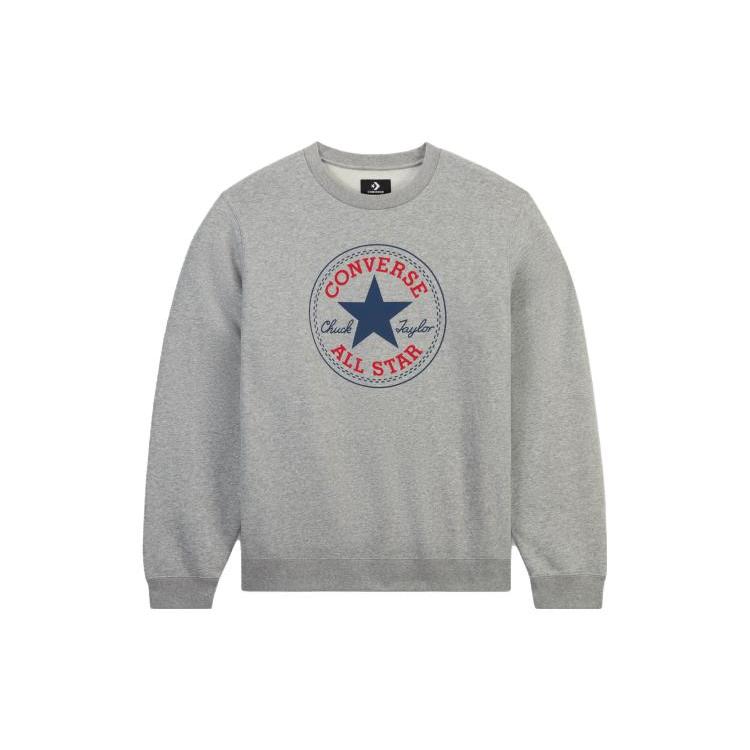 

New Converse Sweatshirt Unisex Gray 10025472-A03 XL