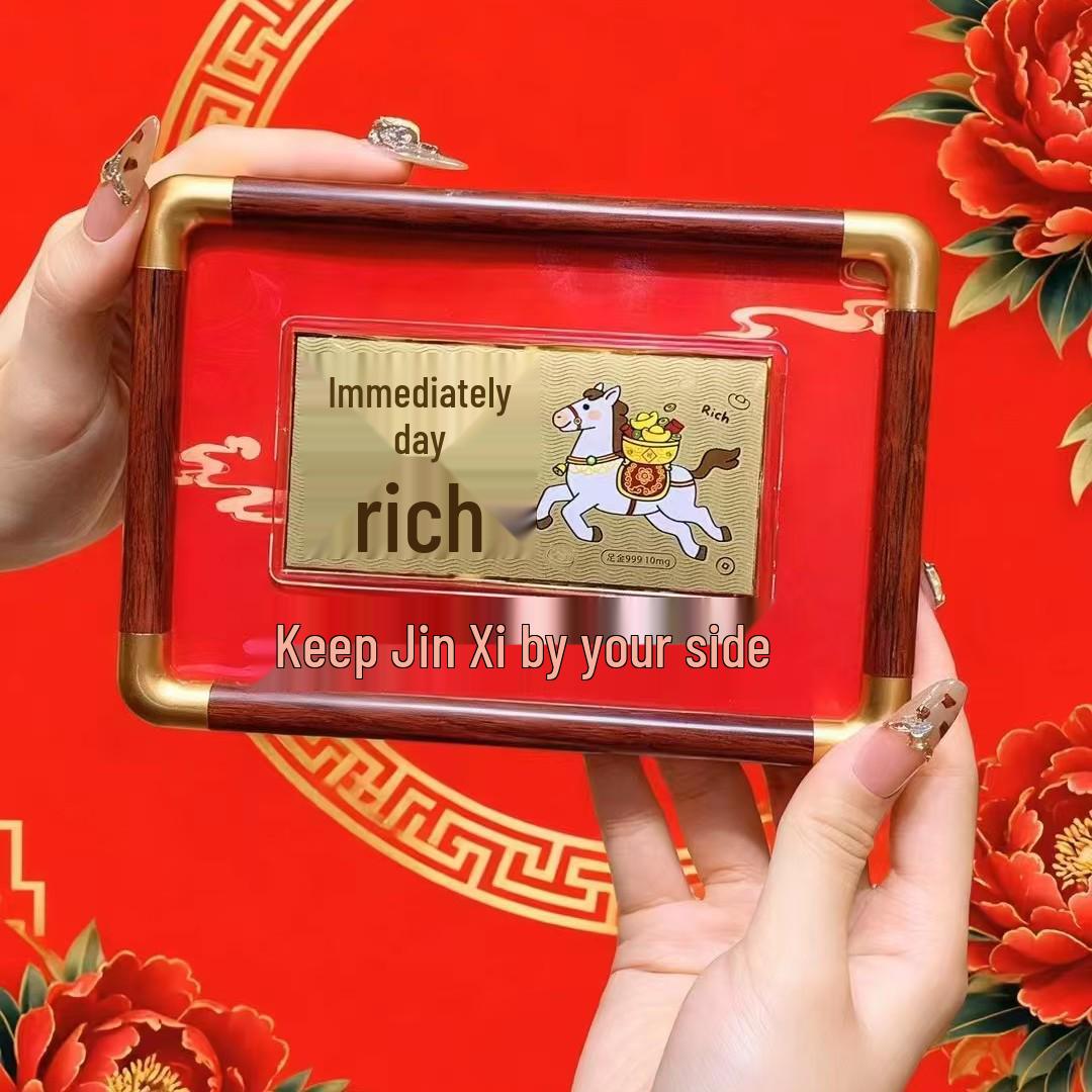 999 Pure Gold Princess Gold Banknote Red Envelope Souvenir: Instant Wealth Festive Ornament