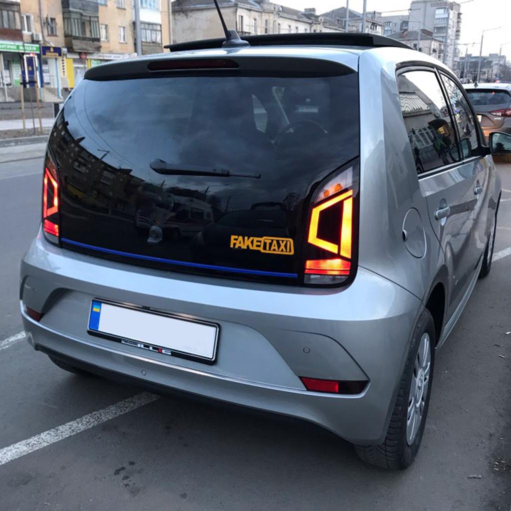 1 Instellen (Set van 2 stuks) NEP TAXI Reflecterende Autosticker Decal Embleem Zelfklevende Vinyl Stickers voor Autostyling