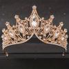 Baroque Crystal Tiaras and Crown Rhinestone Prom Diadem Headband for Women Bridal Wedding Hair Accessories Jewelry Crown Tiara