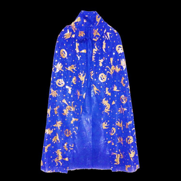 Pumpkin Cape Magician Costume Set for Adults & Kids - Witch, Wizard, or Performance Cloak for Halloween & Christmas