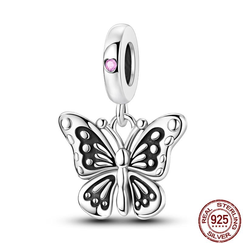 Fit Charms Fororiginal Bracelets 100%Copper Luminous Butterfly Series Beads Diy Jewelry Making For Women Gift