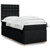 VidaXL Sommier à lattes de lit et matelas Noir 80x200 cm Tissu, lit, lit à plate-forme, lit à panneaux, meuble de chambre à 3291123