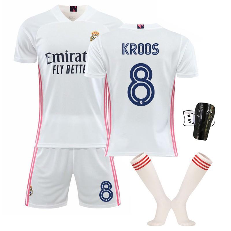 20-21 Home No. 7 C Ronaldo Football Suit Men's 20 Vinicius 4 Ramos 8 Cross