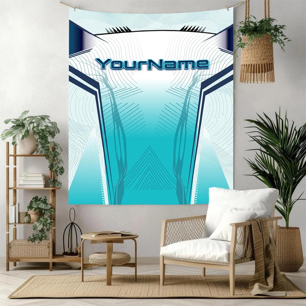 Ethnic Tribal Patterns Custom Your Name Wall Decor Tapestry Art For Pet Memorial Birthdaywedding Party Backdrop Family Gift