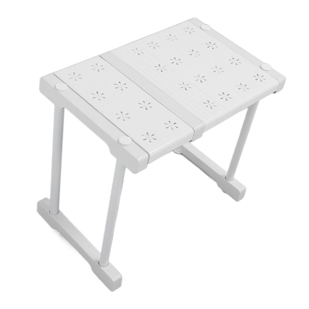 Expandable Shelf Stackable 121lb Load Bearing Divider Storage Rack for Closet Cabinet Cupboard Length 27‑38cm