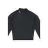 Under Armour Solid Color High Neck Quick Dry Long Sleeve Fitness Shirt Men Tops Black 1358577-001