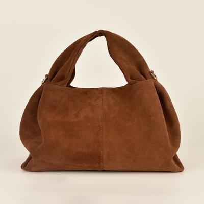 Neue Knödeltasche aus Wildleder, Rindsleder, große Kapazität, Hand-Umhängetasche, einzelne Schultertasche, Umhängetasche, Handtasche für Frauen