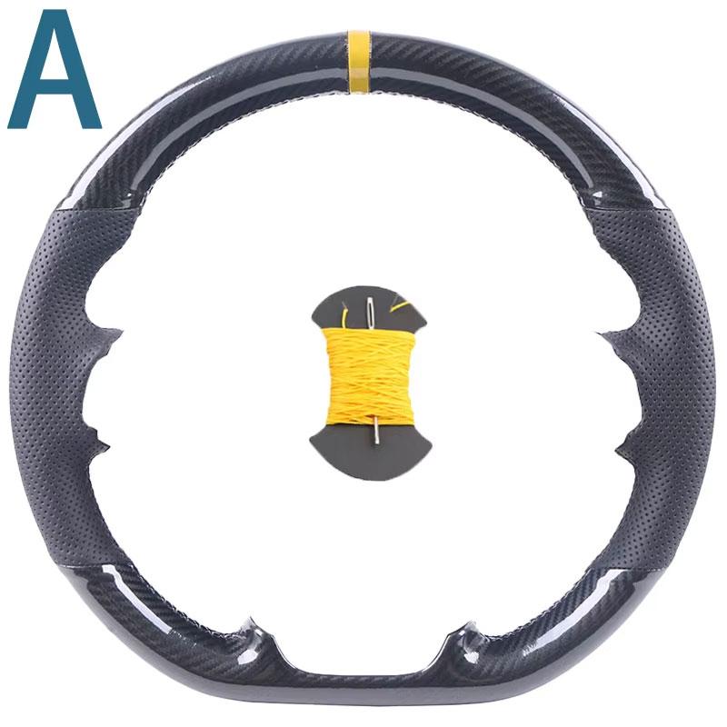 ize Carbon Fiber Leather Car Steering Wheel Cover For Mazda CX-3 CX3 CX-5 CX5 2017 2018 Mazda 6 CX-9 Suede Car Accessories