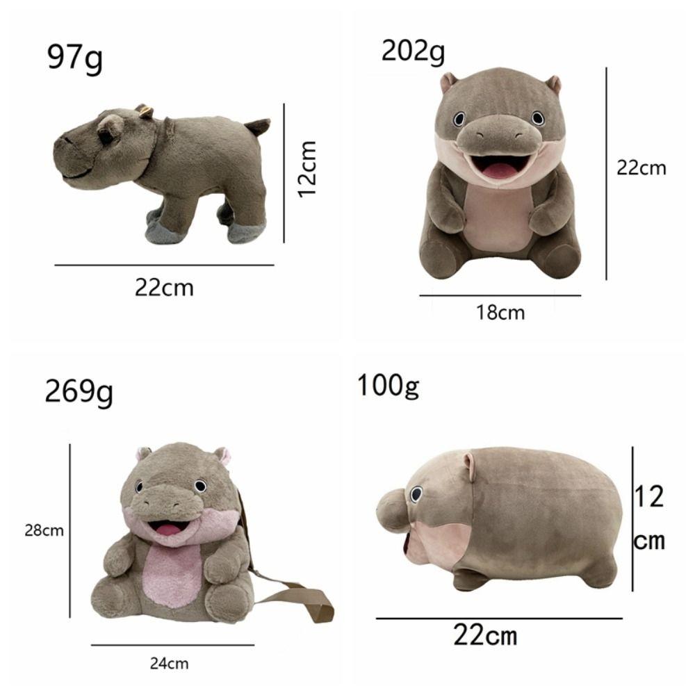 Cute Moo Deng Plush Toys The Bouncy Pig Hippo Doll Plush Toy Angry Baby Hippo Doll  Fan Collection