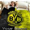 1PC Borussia Custom Name Patterned Flannel Blanket Suitable For All Seasons for Home Decor Warmth and Comfort Gifts Holiday Present