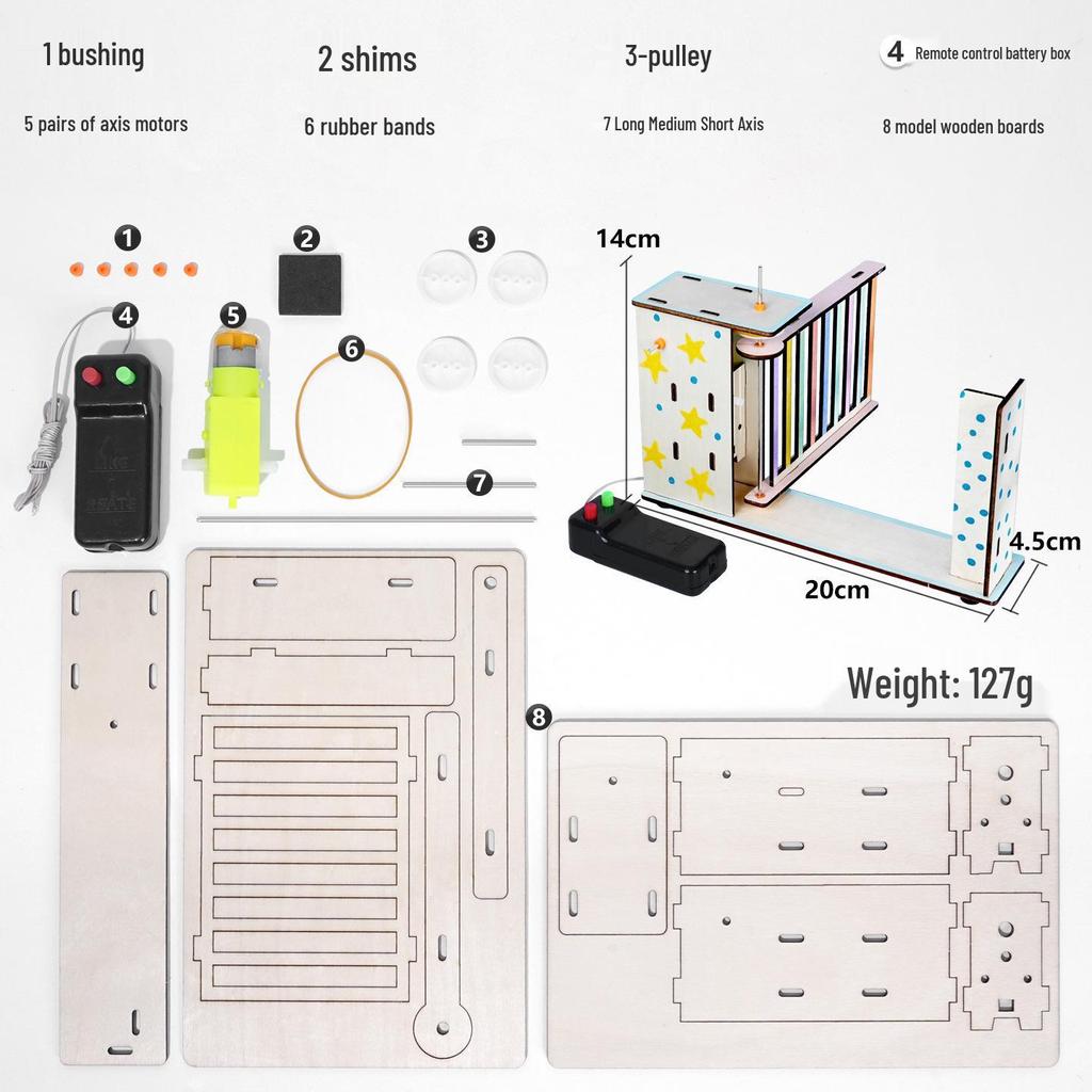 DIY Remote Control Electric Gate Kit for Primary Students - STEAM Science Project