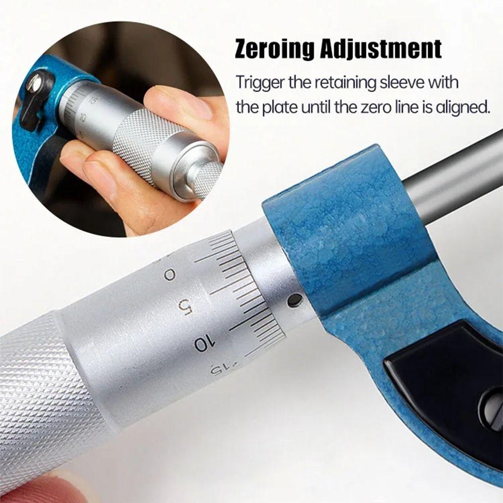 Carbon Steel Mechanical Micro Caliper 0-25mm Micrometer Gauge  Precision Engineering