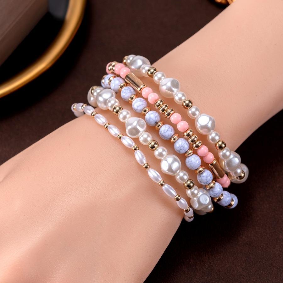 Sweet beaded craft bracelet design fairy stack wearing trend personalized bracelet