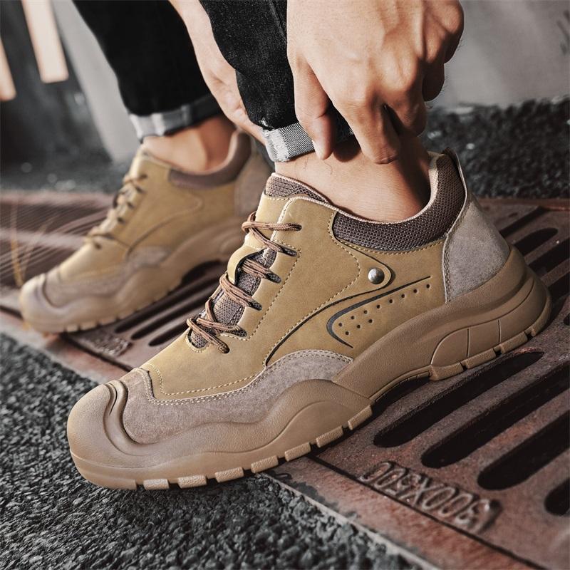 Fashion Men's Genuine Leather Walking High Quality Male Outdoor Driving Shoes for Formal Business Shoe Comfortable Mens Casual Sneakers