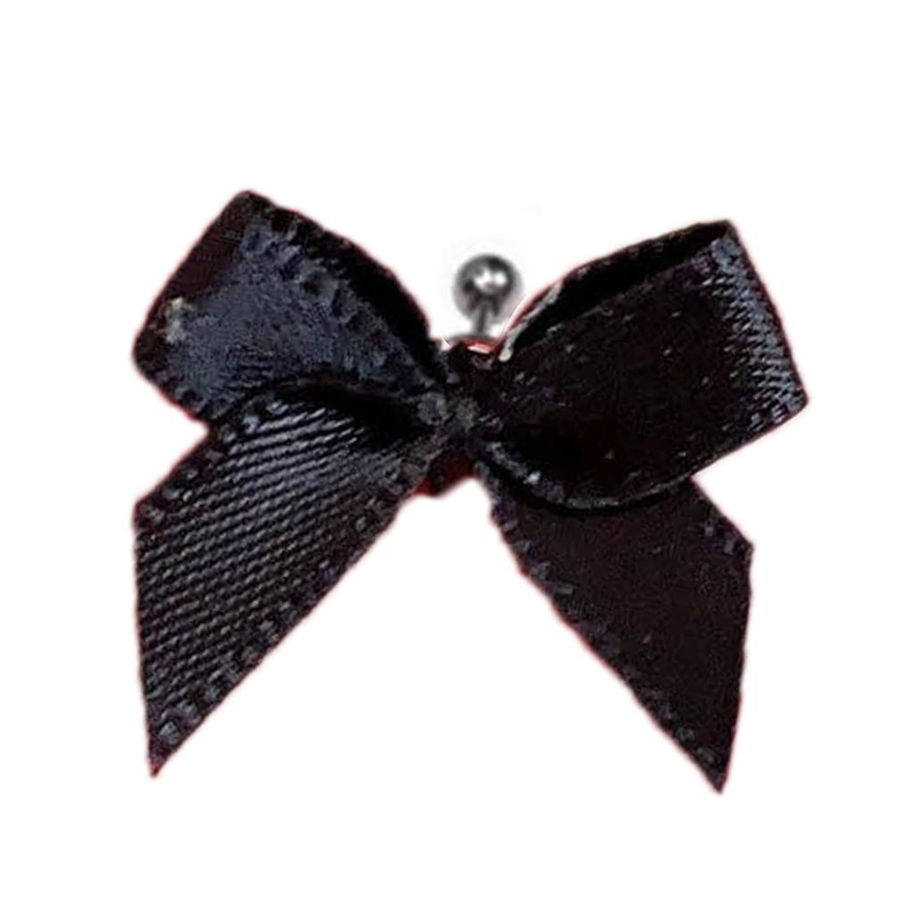 Titanium Steel Earrings Bowknot Ear Stud Helix Piercing Cartilage Earring Korean Body Piercing Ear Nail Colorful Bow