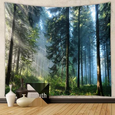 Sieben Sprünge Wald Wandteppich - Ins Style Wandbehang Tuch