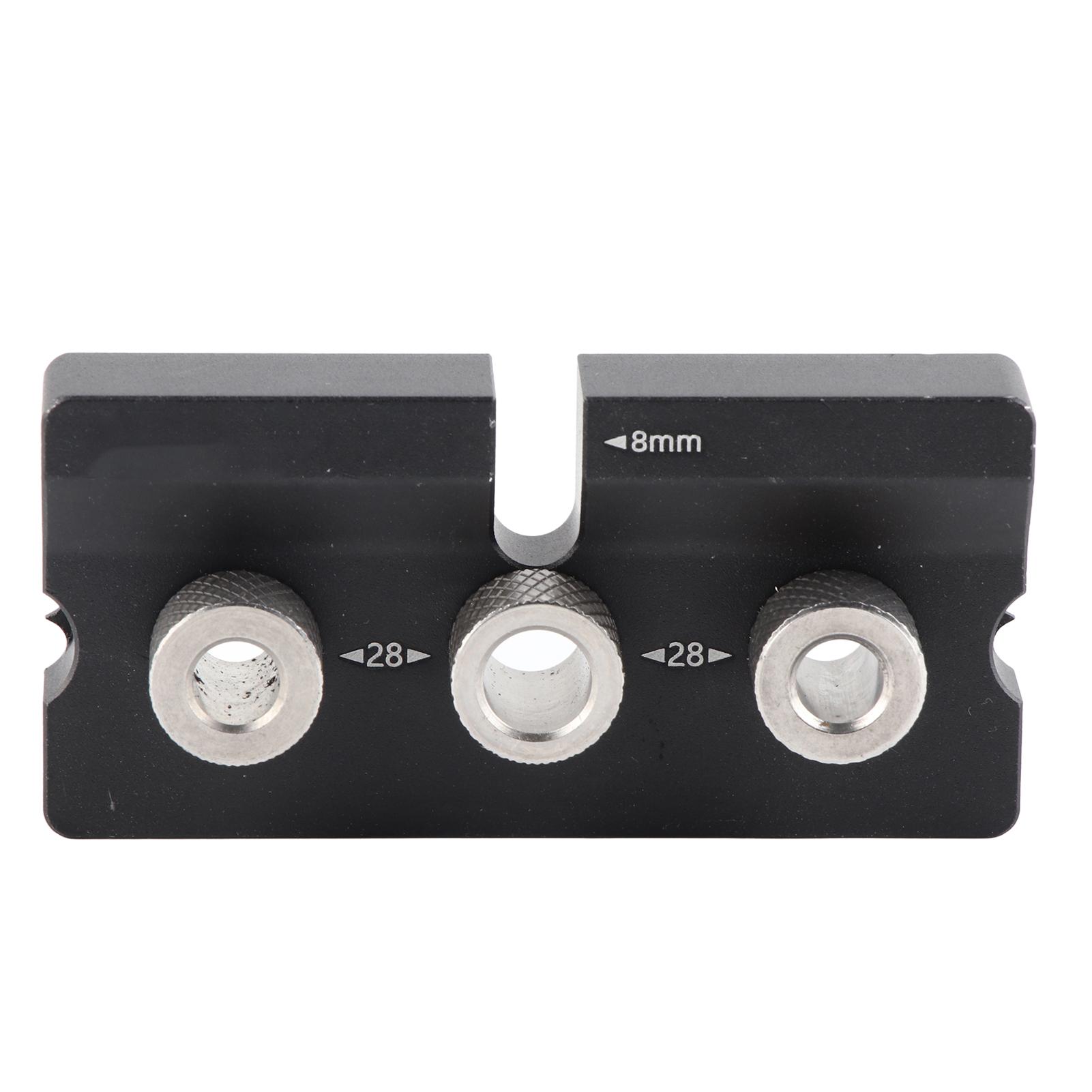 

Wood Doweling Jig Drill Guide 3 in 1 Locator Hole Puncher Positioning Opener Carpentry Tools Black чёрный