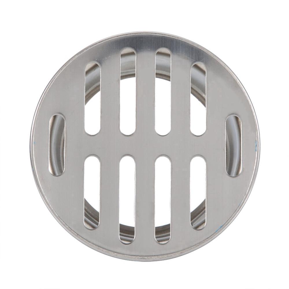 304 Stainless Steel Drain Strainer Round Shape Drain Cover Durable Grate Cover Outdoor 75 Flat Mouth
