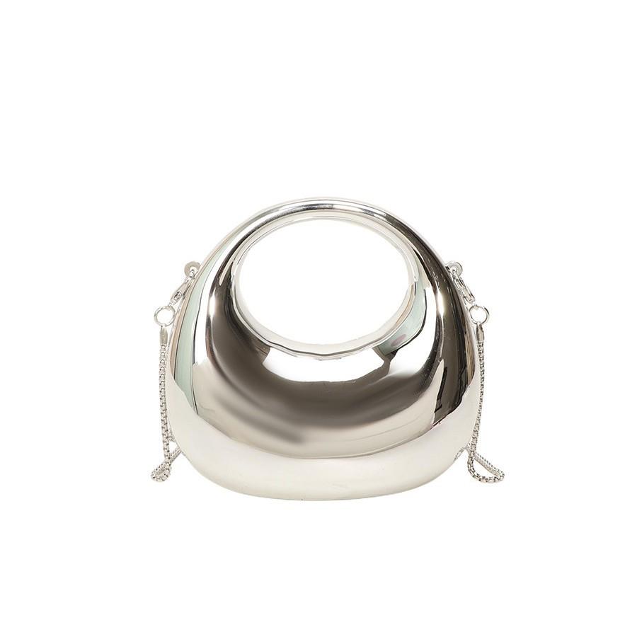 Mini Goldene Abendtasche Handtaschen Luxus Designer Umhängetaschen Lustige Form Party Hochzeit Acryl Glänzende Clutch Tasche