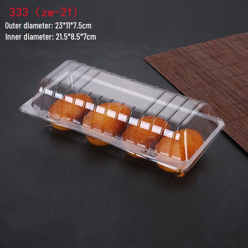 Transparent Disposable Pastry Packaging Box for Cakes and Bread