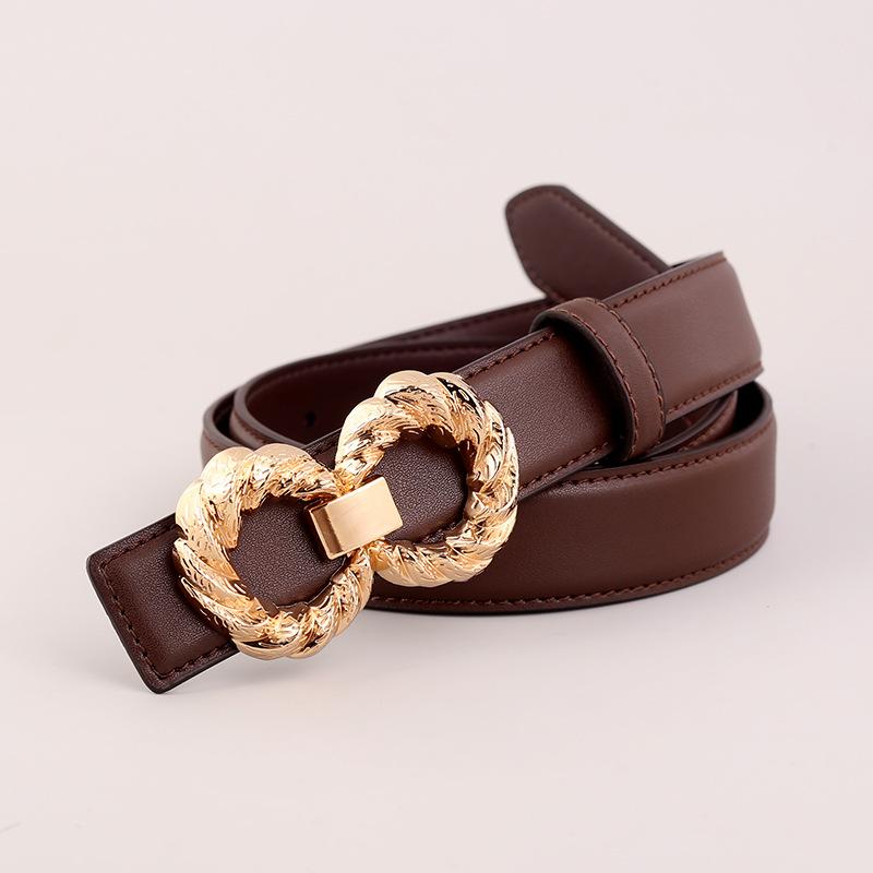 Women's belt new arrival belt women's first layer cowhide fashioneasiest for match decoration with suit jeans belt