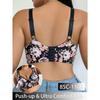 Elegant Plus Size Gather Adjustable Anti Sagging Side Fat Reduction Bra For Women