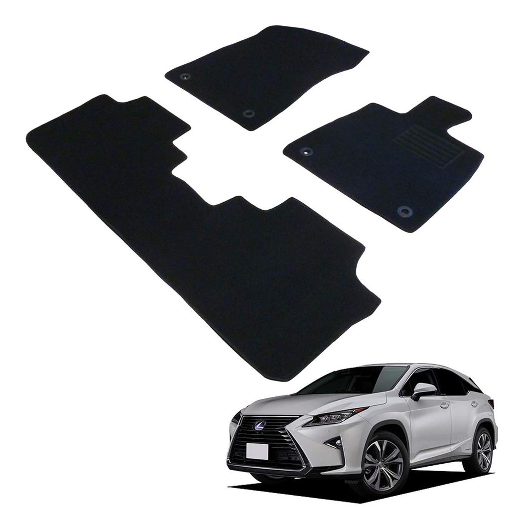 Fenice Car Floor Made in Japan RX 200t Stays in Place Accessories Specialty Mats, (Lexus 450h), Right-Hand Drive, Black, Non-Slip, (Automotive Store)