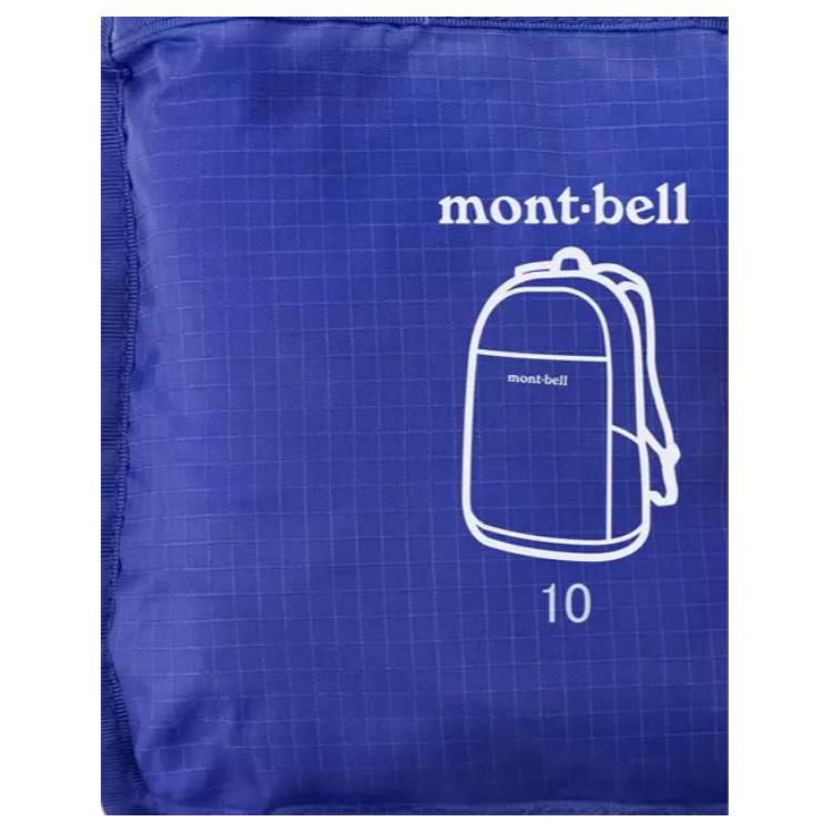 MONTBELL 10L Brand Logo Nylon Backpack Unisex Couple Blue