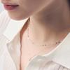[925 Silver] Sparkle Crystal Necklace