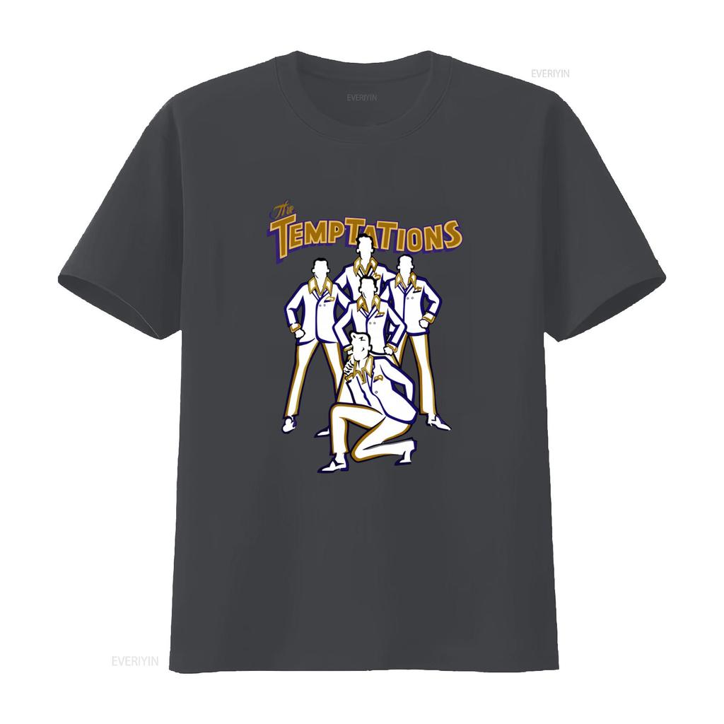 The Temptations Mens T Shirt Retro Soul Motown Band Artwork Funk Concert Music Legends Tour Merch Back to Front Album vintage