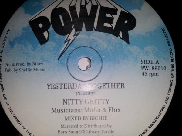 

12inch Record NITTY GRITTY - Yesterday Together PW89010 Power 1989 UK Reggae, Ska & Dub Used