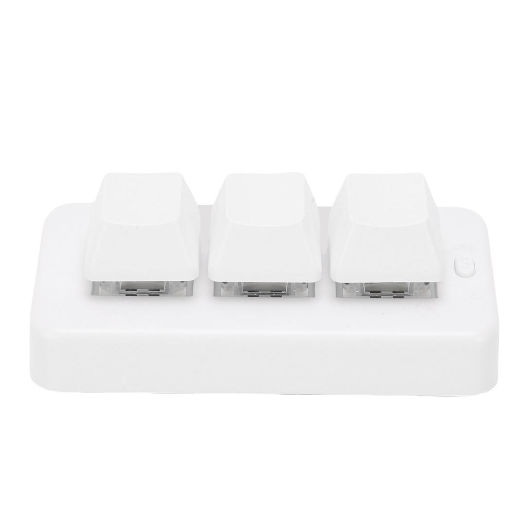 USB Wired 3 Key Keyboard Customize Programmable 3 Key Mechanical Keypad for PC Video Game