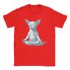 Unisex Tshirt Chihuahua Yoga Meditation Humorous Cotton Tees Short Sleeve T Shirts Round Collar Clothes Plus Size