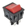 Electric Heater Switch, Welding Machine Power Switch 4Pin, 30A 250VAC, Waterproof and Dustproof, Long Service Life Red LED