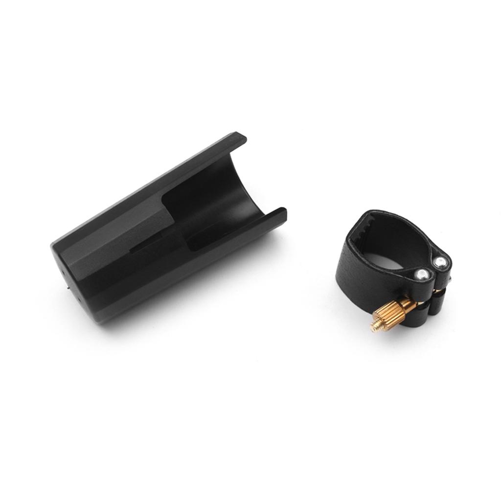 Cheap Alto Sax Saxophone Mouthpiece Cap PU Leather Ligature for Sax