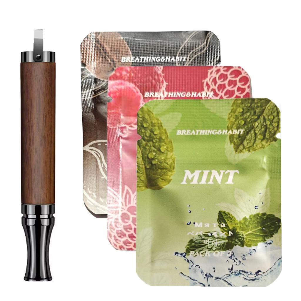 Pendants With Flavor Filters Anxiety Relief Breathing Necklace Quitting Smoking Meditation Mindfulness Necklace Quit Smoking Aid