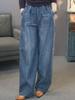 2026 Retro High-Waisted Plus Size Women's Wide-Leg Jeans