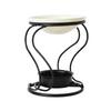 Iron S Curved Candle Stand Essential Oil Burners With Ceramic Dish Metal Stand For Fragrances Wax And Oil Diffusing