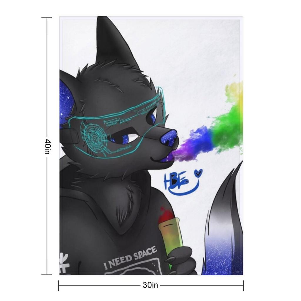 Wolfvenstar: I Need Space Throw Blanket anime Sofa Throw Quilt Bed Blankets
