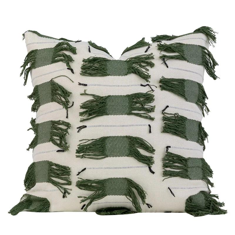 Cushion Cover Nordic Olive Green Bedroom Sofa Living Room Pillowcase Soft Fabric Home Decoration Fashion High-grade Sense 45*45