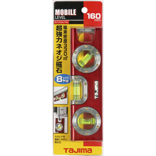 TAJIMA Mobile Level, 160mm, Red, ML-160