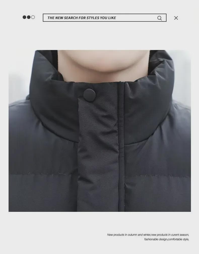 Herrenjacke im koreanischen Stil mit dicker Baumwolle im Winter 2022 – trendige, locker sitzende Brotjacke