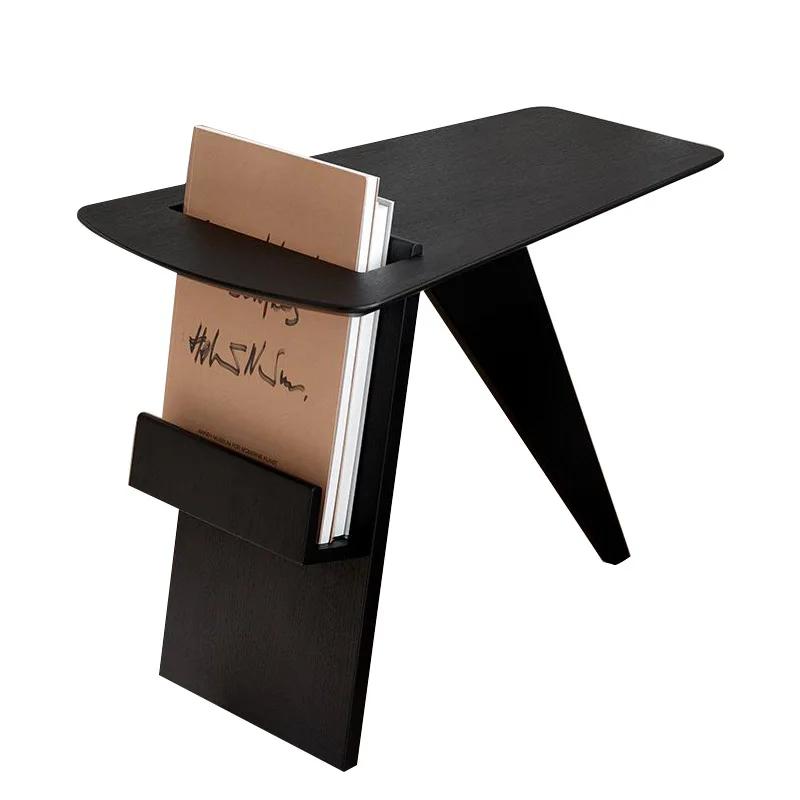 Sofa Side Table Light Luxury Creative Narrow Coffee Table Desk Modern Minimalist Seating Area Book Wood Side Desk