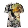 3D Printed New Fashion Women/Men Casual T-Shirt Japanese Anime Round Neck T-shirt Kurosaki Ichigo Hip-hop Short Sleeve Unisex Co