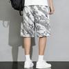Men's Plus Size Star Print Tie Dye Casual Shorts – Elastic Waist Drawstring Loose Fit Summer Shorts (5XL-11XL)