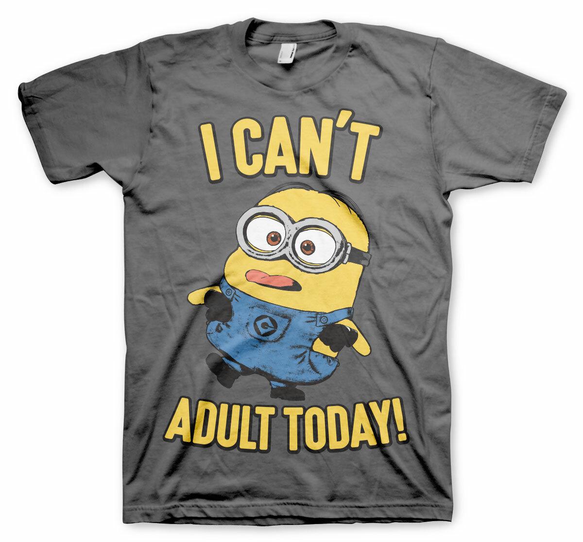 Officially Licensed Minions I Can T Adult Today Men S T-Shirt S-XXL Sizes XL