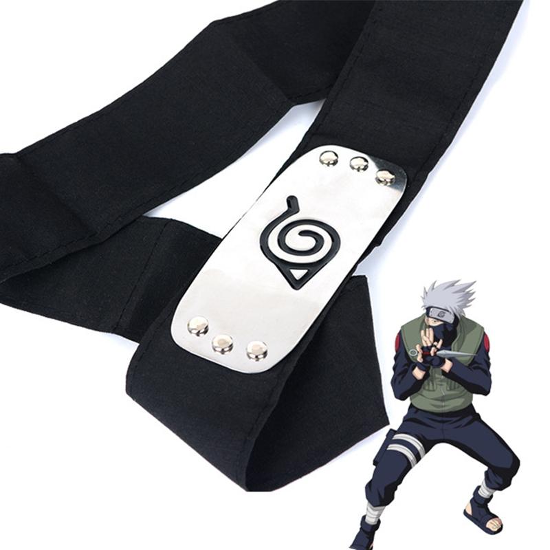 Anime Naruto Hatake Kakashi Mask Headband Kunai Suit Ninja Kakashi Cosplay Headband Mask Halloween Party Costume Prop