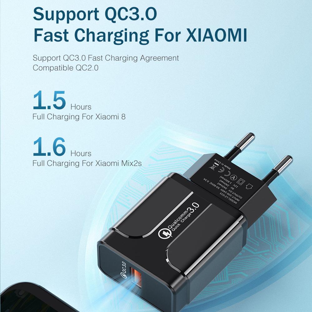 Quick Charge 3.0 for iPhone 15 16 for Samsung S10 S20 for Xiaomi