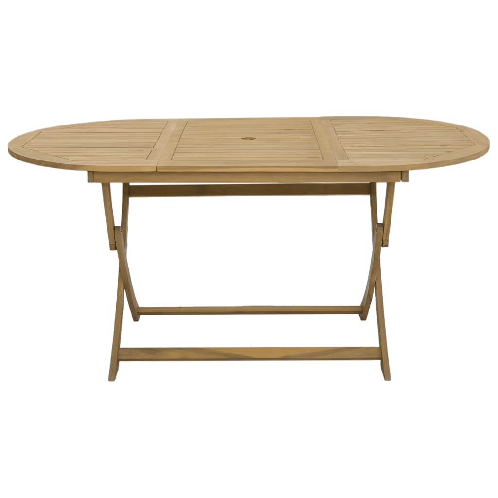Folding Garden Table 160 X 85 X 75 Cm Solid Acacia Wood
